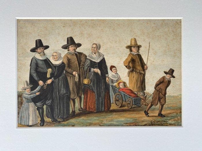 Barent Avercamp (1612-1679), Toegeschreven aan -, Antiek en Kunst, Kunst | Schilderijen | Klassiek
