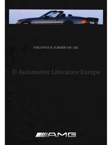 1991 MERCEDES BENZ SL KLASSE ACCESOIRES AMG BROCHURE DUITS