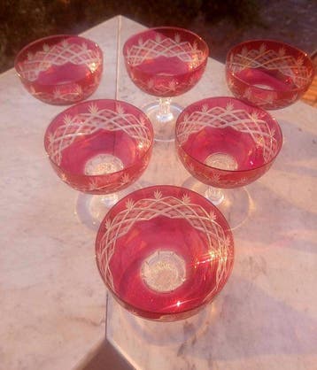 Tafelservies (7) - Boheemse kristal
