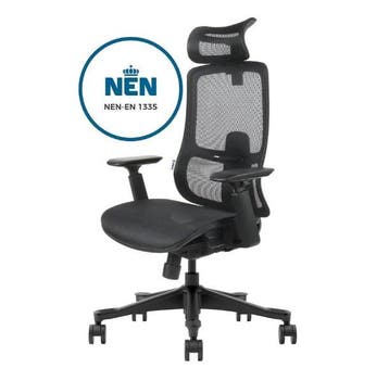 Opzoek naar een comfortabele bureaustoel? Nu bij Retourkoop, Huis en Inrichting, Verzenden, Zwart, Bureaustoel, Ergonomisch
