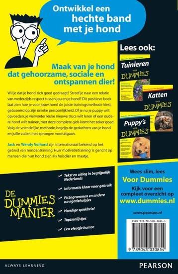 Honden opvoeden en trainen voor Dummies / Voor Dummies, Boeken, Verzenden, Zo goed als nieuw, Jack Volhard
