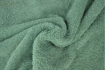 10 meter badstof oud groen - 150cm breed, Verzenden, 120 cm of meer, Katoen, Groen