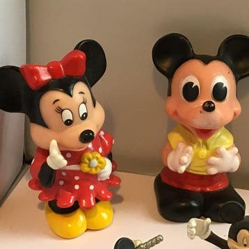 Disney, Bullyland - Beeldje - Mickey en Minnie beeldjes set, Nieuw