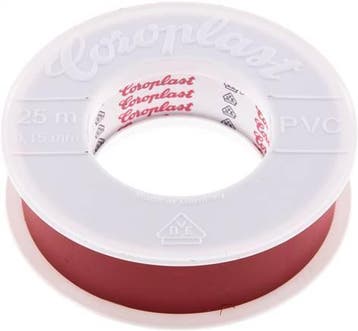 Elektrische Isolatietape Vde-Getest 25mm/25m Rood, Verzenden, Nieuw