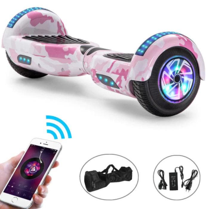 Elektrisch E-Scooter Hoverboard met Bluetooth Speaker - 6.5, Fietsen en Brommers, Scooters | Overige merken, Nieuw, Verzenden
