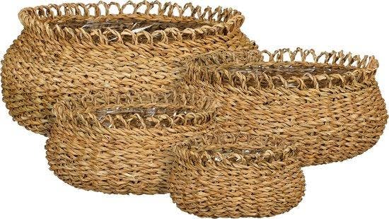 2dekans | Mica Decorations Gourdon Plantenmand - Set van 4 -, Huis en Inrichting, Woonaccessoires | Overige, Ophalen of Verzenden