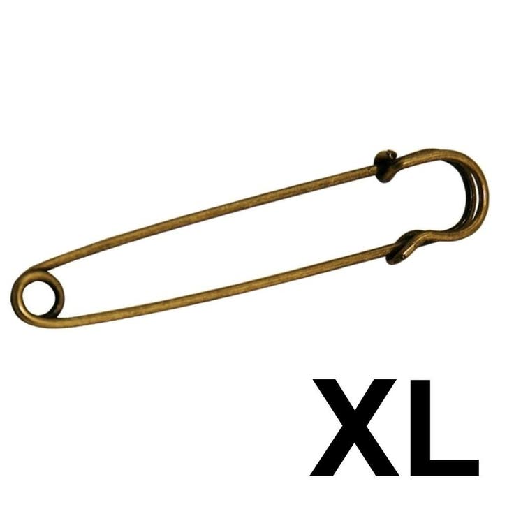 Fako Bijoux - Sierspeld / Sjaalspeld - Classic XL - 89mm -, Handtassen en Accessoires, Broches, Verzenden