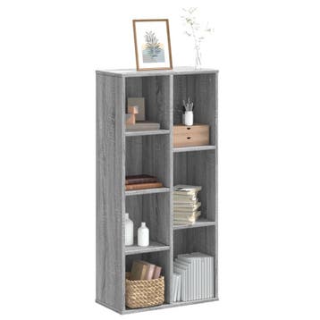 vidaXL Boekenkast 50x25x105 cm bewerkt hout grijs sonoma, Verzenden, Nieuw