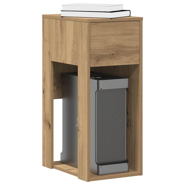 vidaXL Computertorenstandaard met lade 30x44x74 cm, Maison & Meubles, Bureaux, Envoi