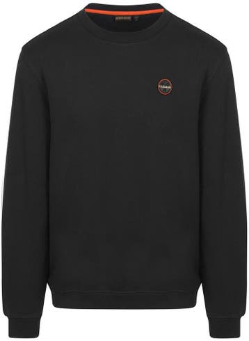 Napapijri Badge Sweater Zwart maat Maat 52/54 (L) Heren, Verzenden
