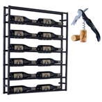 Présentoir à vin Lendo Online Modèle 12 bouteilles en acier