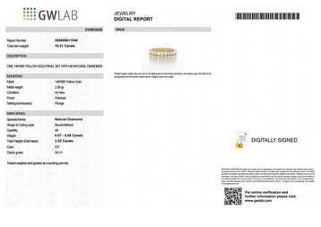 Sans prix de réserve - Bague - 14 carats Or jaune - 3.52ct.