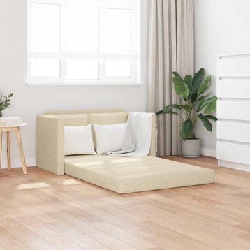 vidaXL Slaapbank vloermodel 2-in-1 112x174x55 cm stof, Verzenden