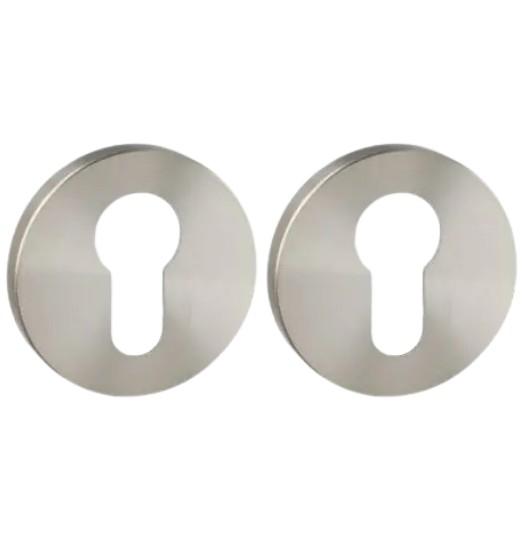 Set van twee pc-plaatjes ø52x6mm Permafix rvs mat, Doe-het-zelf en Bouw, Deuren en Vliegenramen, Nieuw
