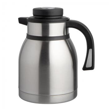 Isoleerkan | RVS/Zwart | 1.5L | Dubbelwandig |, Verzenden, Nieuw in verpakking