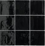 Wandtegel Handvorm Terre WoW Negro Glossy Zwart Glans 15x15, Doe-het-zelf en Bouw, Tegels, Nieuw, Minder dan 20 cm, 10 m² of meer
