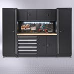 Datona Werkbank 160 cm met bovenkast en twee zijkasten -, Doe-het-zelf en Bouw, Ophalen of Verzenden, Nieuw