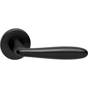 Intersteel deurkruk Phobos op rozet mat zwart, Doe-het-zelf en Bouw, Hang- en Sluitwerk, Ophalen of Verzenden