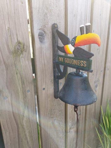 Guinness Toucan Bell Advertentiefiguur - gietijzer -