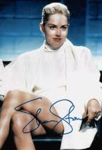 Basic Instinct - Sharon Stone - 28x35 cm Signed Poster -, Nieuw