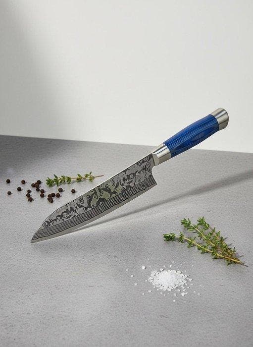 Forged Steel Chef’s Knife - Premium Handle - Keukenmes -, Antiek en Kunst, Antiek | Keukengerei