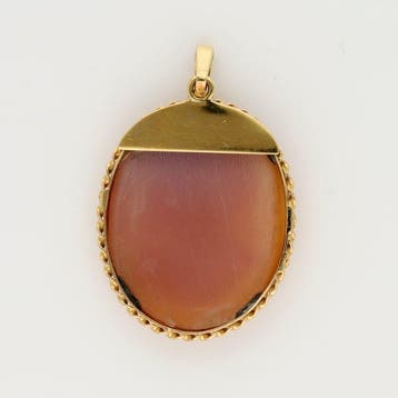 Pendentif - 14 carats Or jaune - Camée