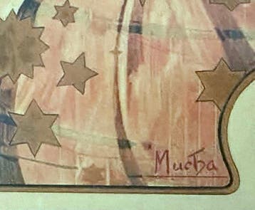 Marie Alphonse Mucha - “Zodiaque, 1896”. Gesigneerd in de