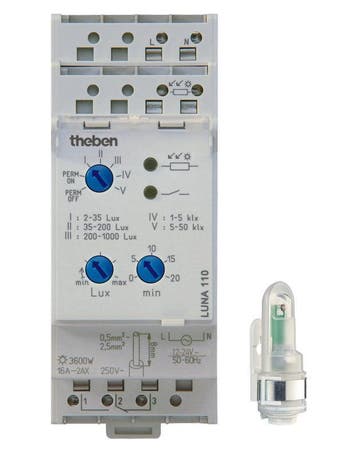 Theben Luna 110 Interrupteur Crépusculaire Numérique 24V -, Bricolage & Construction, Verzenden