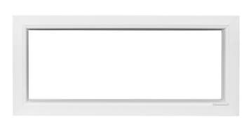 PVC raam vast b98xh45 cm Wit, Gevelraam of Ruit, Minder dan 80 cm, 80 tot 120 cm, Nieuw