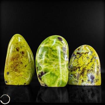 Majestueuze groene opaal-vrijvormen-set – Een buitengewoon