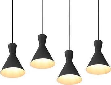 2dekans | Trio Enzo Industriële Hanglamp – 4 Lichtpunten –, Ophalen of Verzenden, Nieuw