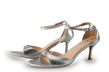 Joyce Xue Sleehakken in maat 41 Zilver, Verzenden, Schoenen met hoge hakken