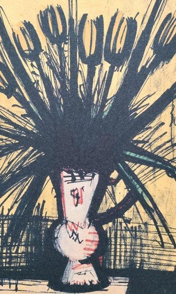 Bernard Buffet (1928-1999) - La Tulipe, Antiquités & Art