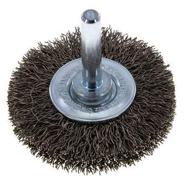 Brosse métallique terminale 6 mm 0.3 mm Arbre Fil en acier, Verzenden