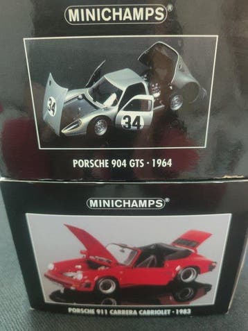 Minichamps 1:18 - Modelauto (2) - Porsche 904 GTS (1964) &, Nieuw
