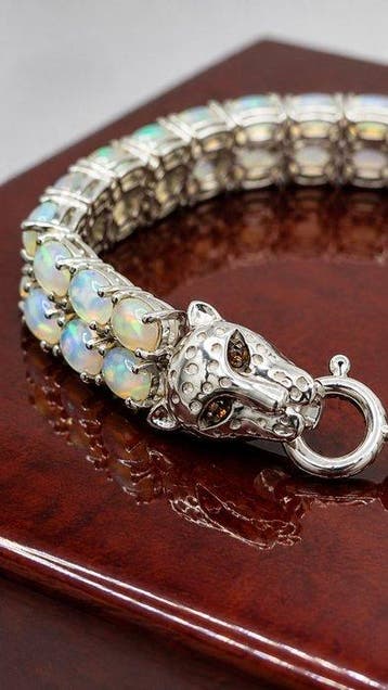Zonder minimumprijs - Armband Zilver - 15.90ct. tw. Opaal -