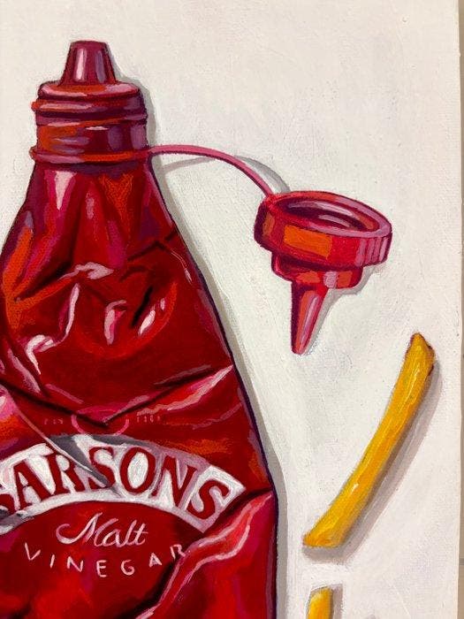 Antonio Valenzuela - SARSONS Malt vinegar Since 1794, Antiquités & Art, Art | Peinture | Moderne