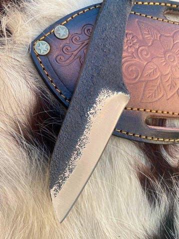 Couteau de cuisine - Couteau de chasse artisanal avec lame