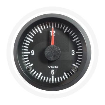VDO Uhr, analog 12V, Cockpit Int., Ø52mm, Schwarz, IP64, Ophalen of Verzenden