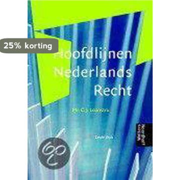 Hoofdlijnen Nederlands Recht 9789001559977, Verzenden