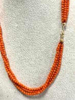 Zonder minimumprijs - Halsketting - 9 kt. Roségoud Koraal -, Handtassen en Accessoires, Kettingen, Nieuw