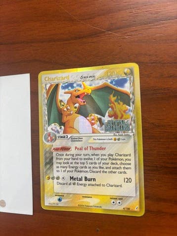 Pokémon - 1 Card - Dracaufeu 4/100 Foil, Tampon ligue - EX -, Nieuw