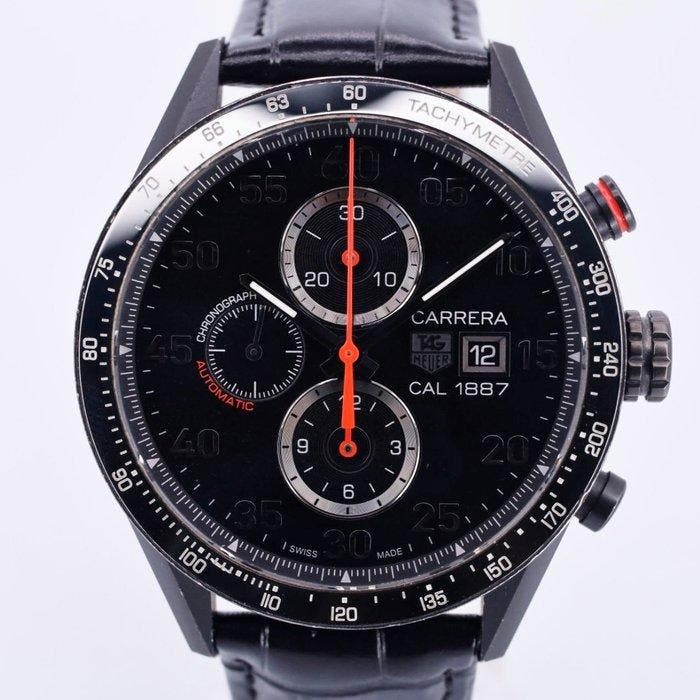 TAG Heuer - Carrera Chronograph Calibre 1887 - CAR2A80 -, Handtassen en Accessoires, Horloges | Antiek