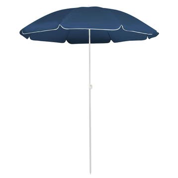vidaXL Parasol met stalen paal 180 cm blauw, Verzenden, Nieuw