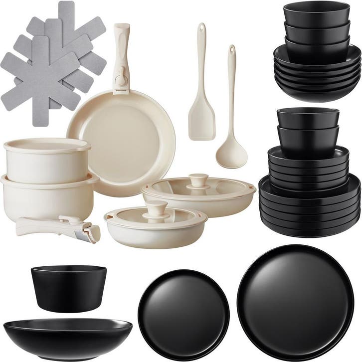 tectake Keukenstartersset voor 6 personen met servies, panne, Auto's, Chrysler, Verzenden