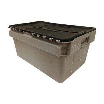 Distributiebak 45L 600x400x275 mm grijs/zwart gebruikt, Ophalen of Verzenden, Nieuw