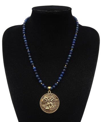 Lapis lazuli - Sint-Michaël Aartsengel – Beschermschild –