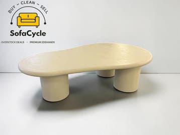 Salontafel betonplex mortexlook 130x80 – overstock, Verzenden, Nieuw