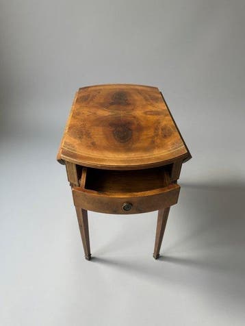 Tafel - George III mahonie boogvoor bijzettafel - Hout,