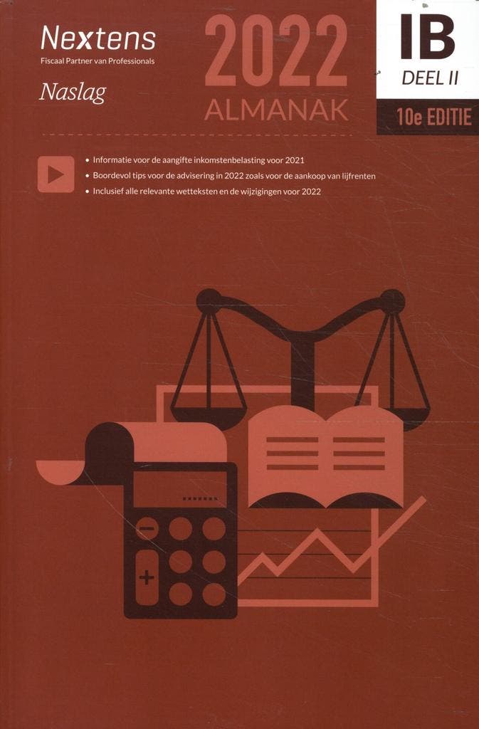 Nextens IB Almanak / 2-2022 9789035200111 Jits Berns, Boeken, Economie, Management en Marketing, Gelezen, Verzenden